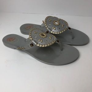 Jack Rogers Georgica Jelly Sandals flip flops Sz10